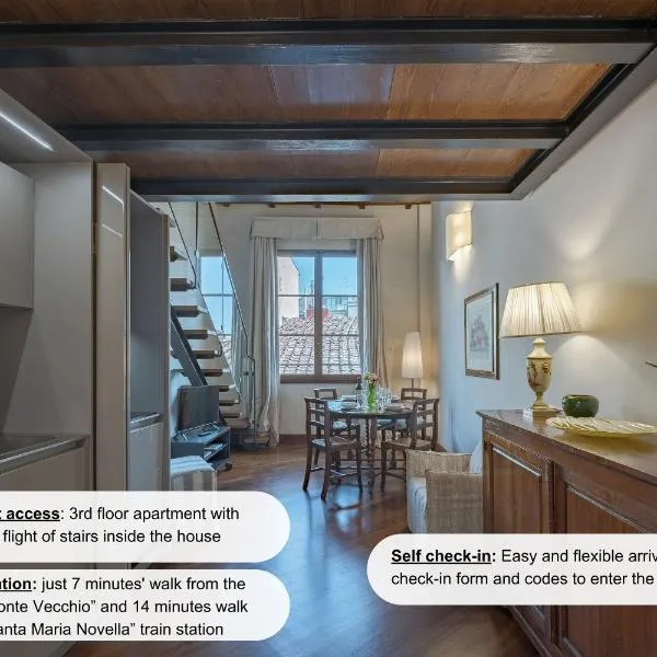 Tiziano big penthouse in the Oltrarno, hotel ve Florencii