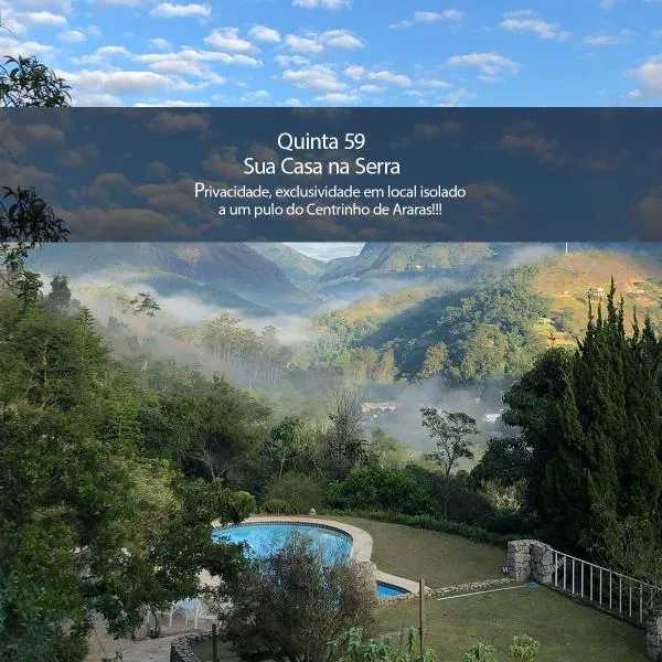 Quinta 59 - Sua Casa na Serra, hotel di Petrópolis