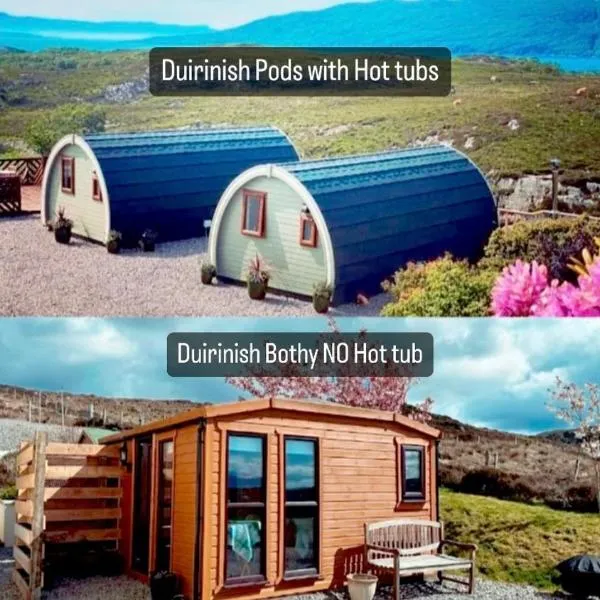 Duirinish Pods with Private Hot Tubs and Duirinish Bothy with No Hot Tub、プロックトンのホテル