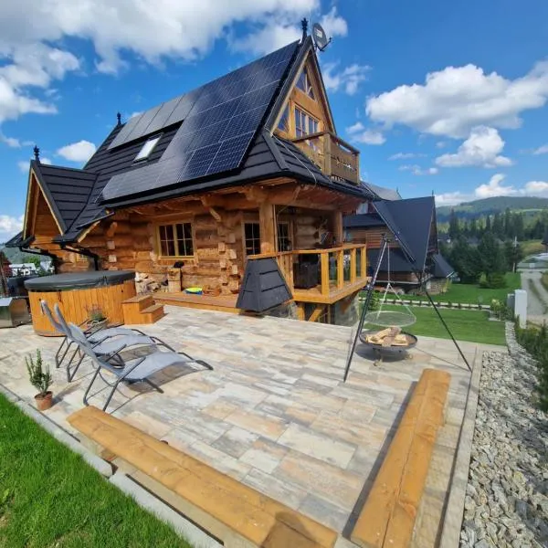 Góralski Domek Łopatówka z kominkiem i Banią - Jacuzzi!, hotel di Murzasichle