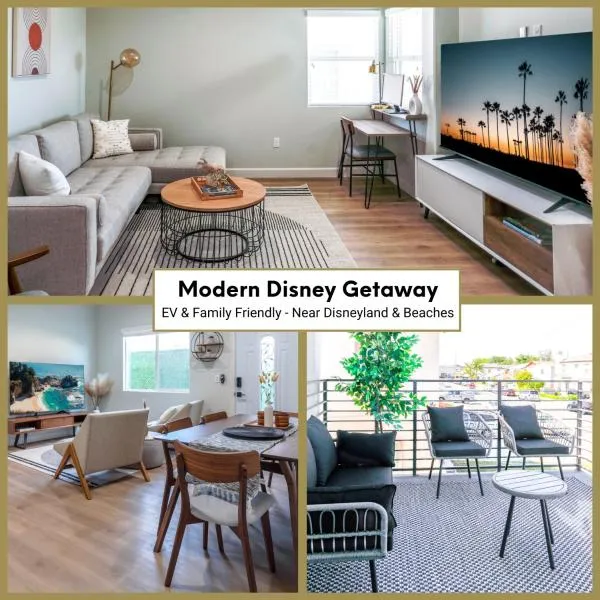 Disney Villa 3-BR Unit w King Bed, EV w Parking - Sleeps up to 10 persons!, hotel v destinaci Midway City