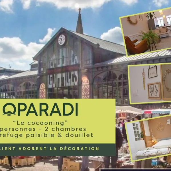 OPARADI "Le coconing" en plein cœur du MARCHE DE WAZEMMES, hôtel à Lille
