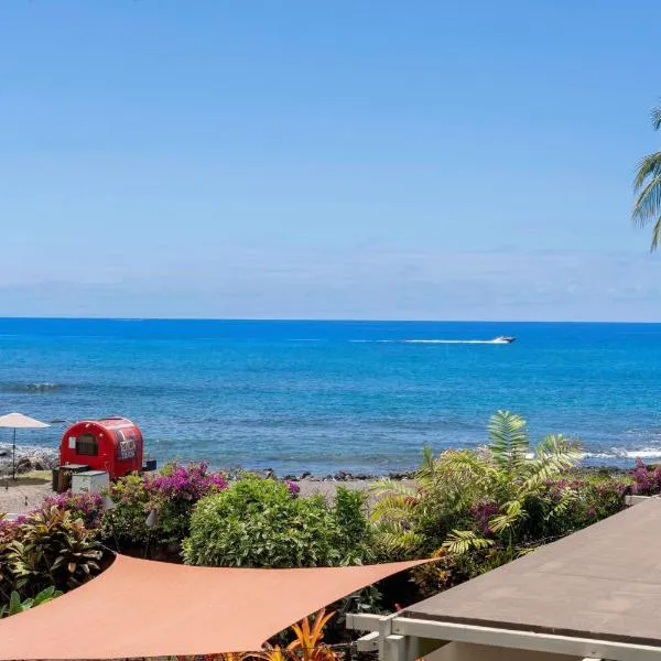 Direct Oceanview Paradise in a luxury condo 2B2B,AC, hotel in Kailua-Kona