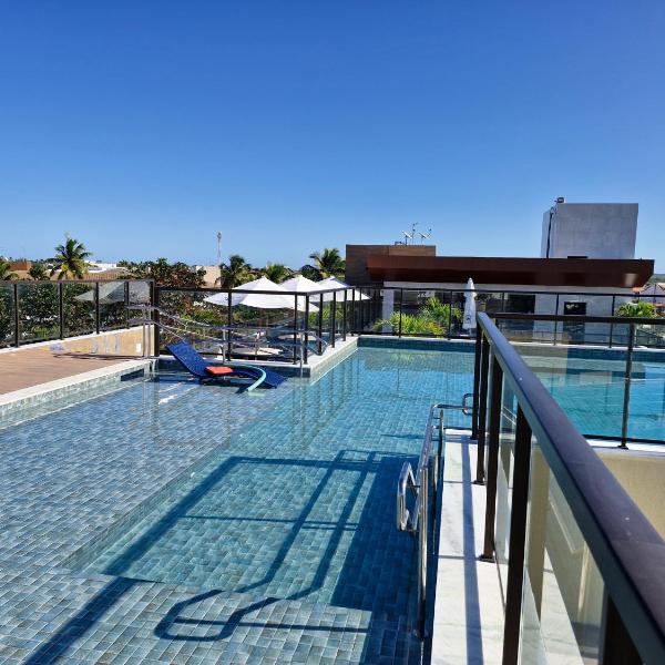 Flat com Piscina, Rooftop Incrível e a 80m da Praia - Porto Atlantis