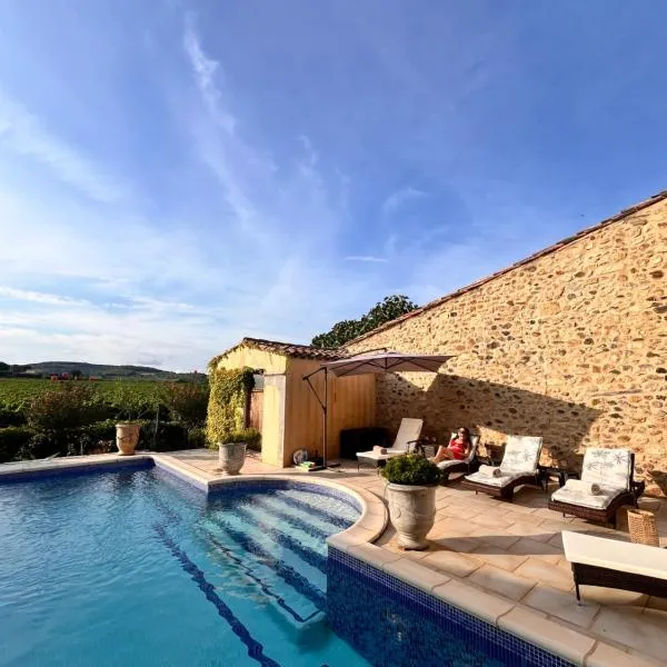 La Rose des Vins, hotel Pouzolles városában