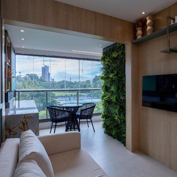 Moderno apartamento com acesso à praia