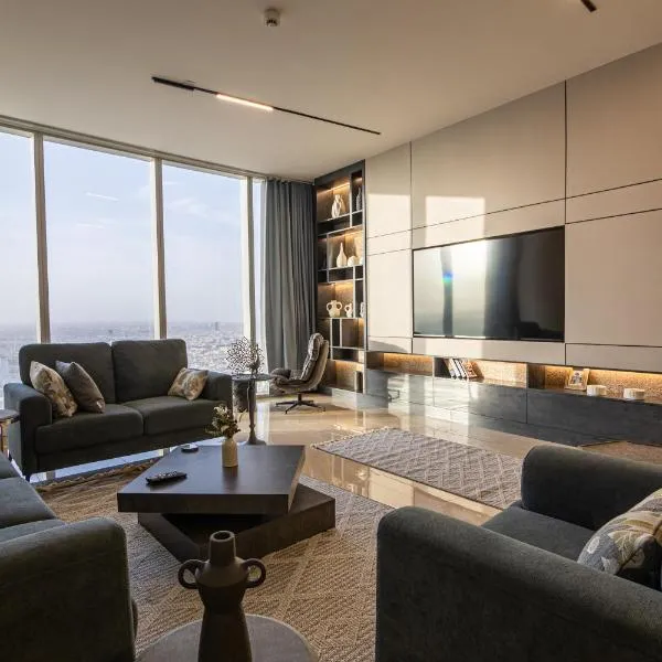 New Apartment City View Rafal Tower Self Check In شقة جديدة مطلة على المدينة برج رافال 2BR – hotel w Rijadzie