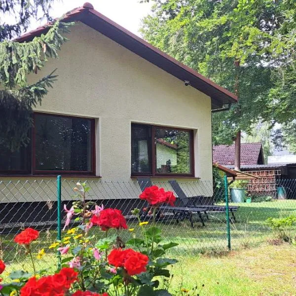 Ferienwohnung Am See mit kleinem Boot und 3er Kajak und 2 SUP, hotel in Storkow