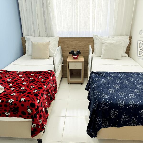 Apartamento com vista mar, churrasqueira e piscina