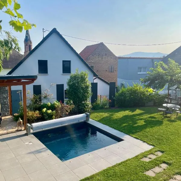 Chez L en Alsace - Maison avec jardin et piscine spa proche d'Obernai, hotel a Griesheim-près-Molsheim