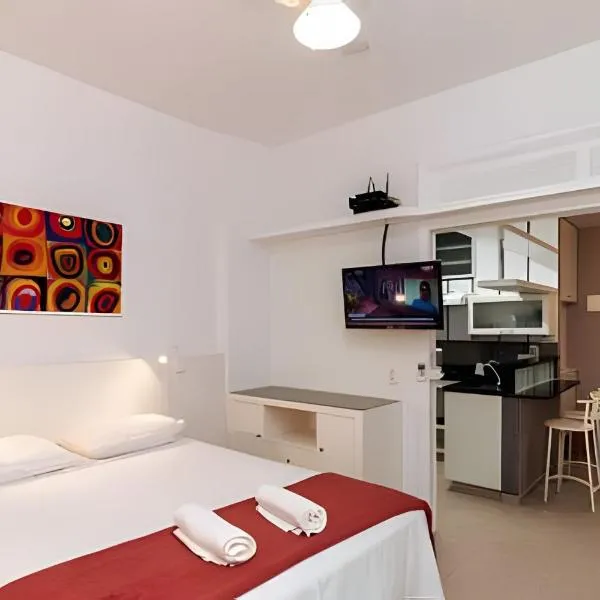 Studio Copacabana (Cama Queen, Lavanderia, Wi-fi)