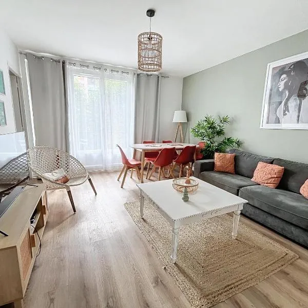 Appart XL "So Zen" - 3 chambres - 8 pers - 20mn to Paris，昂岡萊班的飯店