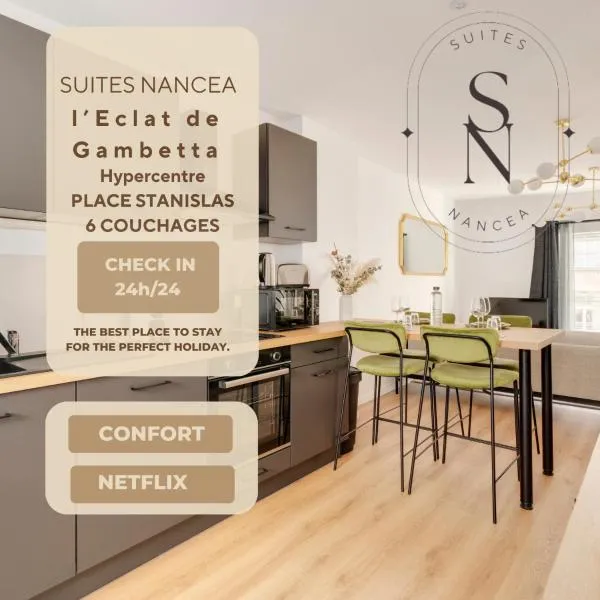 L'éclat de Gambetta - Place Stanislas - 6 Pers, Hotel in Nancy