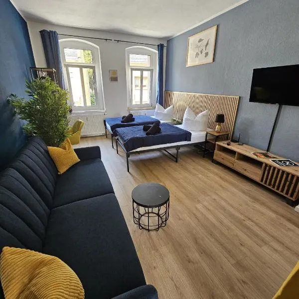 Moderne Ferienwohnung in unmittelbarer Nähe zum Schloss โรงแรมในออกุสตุสบวร์ก