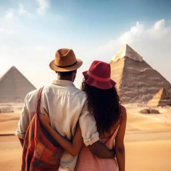 Giza Pyramids & Grand Museum Luxury Apartment, hotel v Káhiře