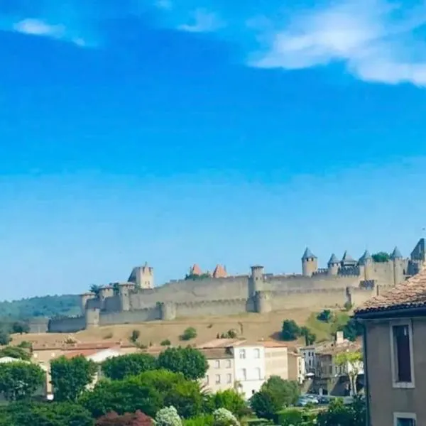 Appartement T2 avec vue château, hotel em Carcassone