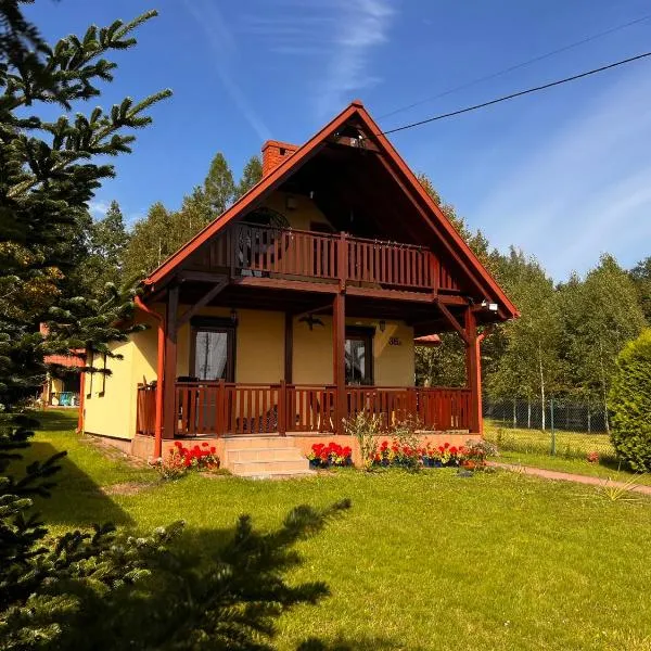 Malinowa Chatka Mostki, hotel in Mostki