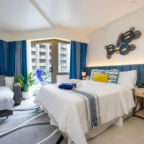 Cerulean Bliss Condo at Tambuli Mactan Fast Wifi Netflix, hotel in Lapu Lapu City