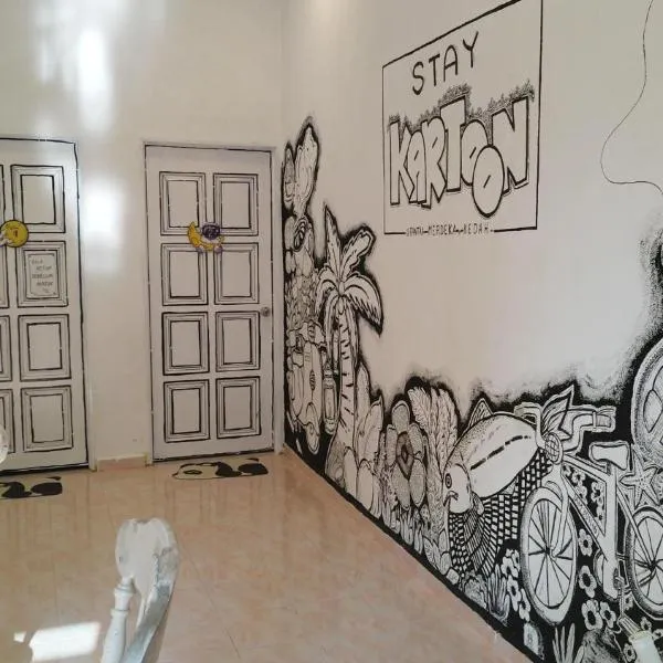 Homestay Stay Kartoon Pantai Merdeka, hôtel à Kampong Pengkalan Batu Lintang