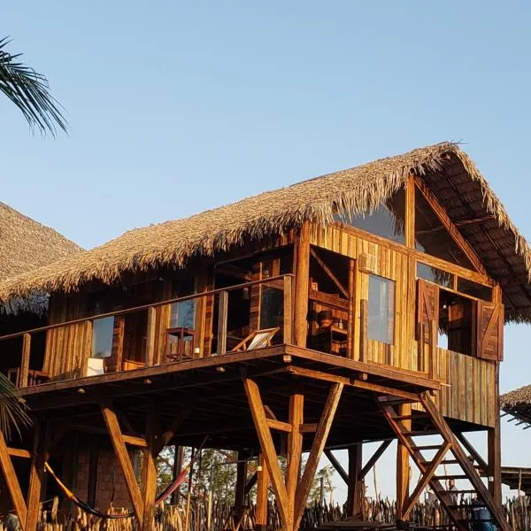 Divino Tatajuba eco-bungalow, beach kite front, amazing view!, hotel v destinaci Tatajuba