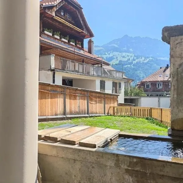 Interlaken 20min mit privater Quelle, хотел в Фрутиген