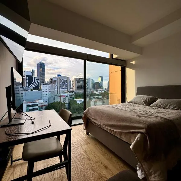 Luxury Apartment in Roma Norte With Stunning Views, hotel en Ciudad de México