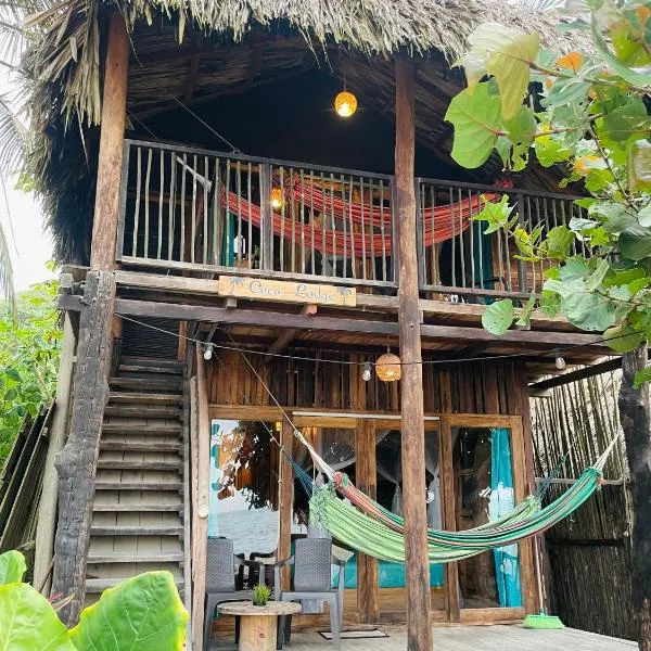 Coco Lodge & Surf, vista al mar, hotel v destinaci La Poza