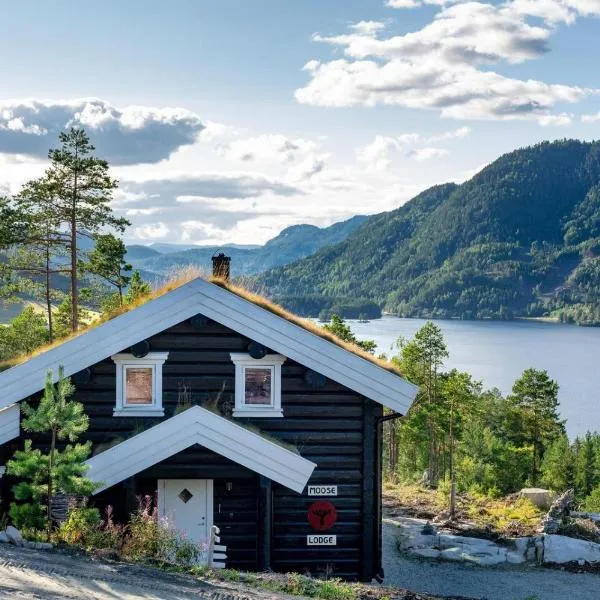 Moose Lodge - 6p - With Sauna & Water View, hotel in Vradal