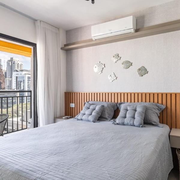 Studio novo e aconchegante próximo á Paulista, aos Hospitais Sírio Lib e 9 de Julho, Smart Fit, Andar alto