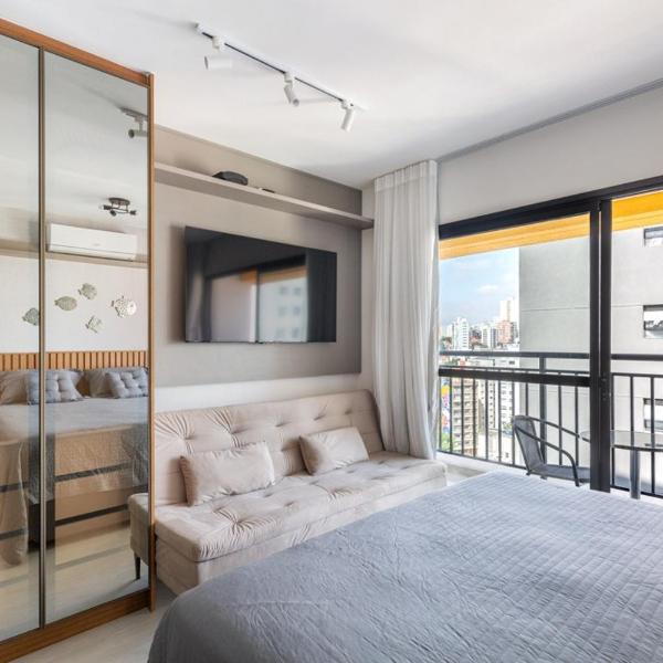 Studio novo e aconchegante próximo á Paulista, aos Hospitais Sírio Lib e 9 de Julho, Smart Fit, Andar alto - Foto 4