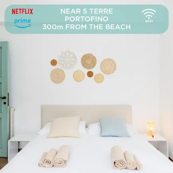 'Casa di Vivi' 300m from the beach Free Wifi, hotel em Moneglia