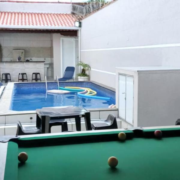 "Lindíssima Casa Pé na Areia com Opção da Piscina Aquecida Cobrado a Parte, Sala de Jantar, 3 Amplos Quartos, Sendo1Suíte, Amplo Espaço de Lazer com Área Gourmet em Deck Coberto com Churrasqueira e Mesa de Bilhar Frente a Piscina, Super Pertinho da Praia" - Foto 4
