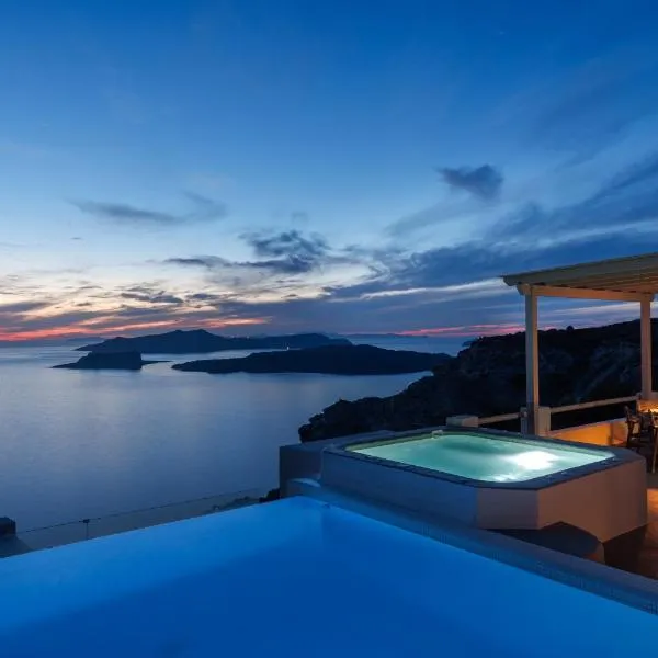 Grand View - Megalochori Santorini、メガロホリのホテル