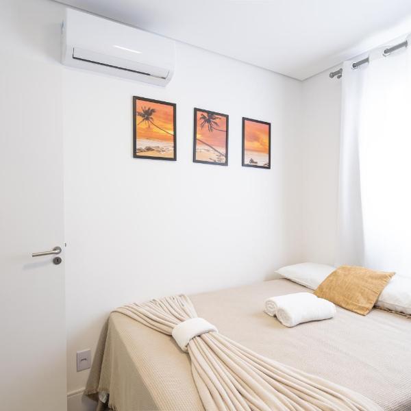 Apartamento em condomínio HOME CLUB, ar-condicionado, cozinha completa, PISCINA , JACUZZI e SAUNA, ACADEMIA, quadra de esportes playground infantil, salão de jogos a 40m da PRAIA e 15min do Beto Carreiro - Foto 2