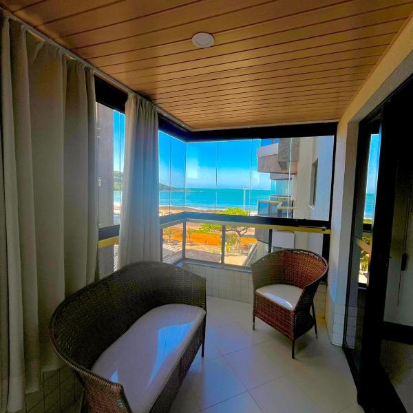 Apartamento familiar com vista para o mar em Guarapari Praia do Morro, frente ao Marlim!!!