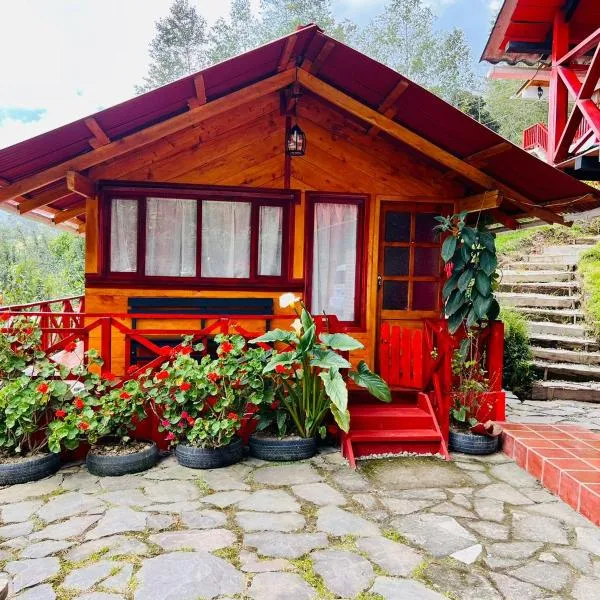 Cabaña El Nogal - La laguna de la Cocha, hotel v destinaci Encano