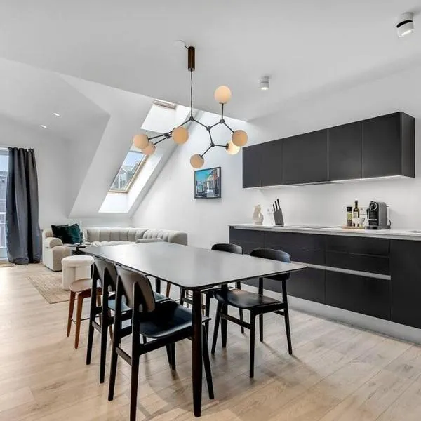 Luxury penthous - 3 BR - 2 Bath - FreeParking - Downtown、レイキャビクのホテル