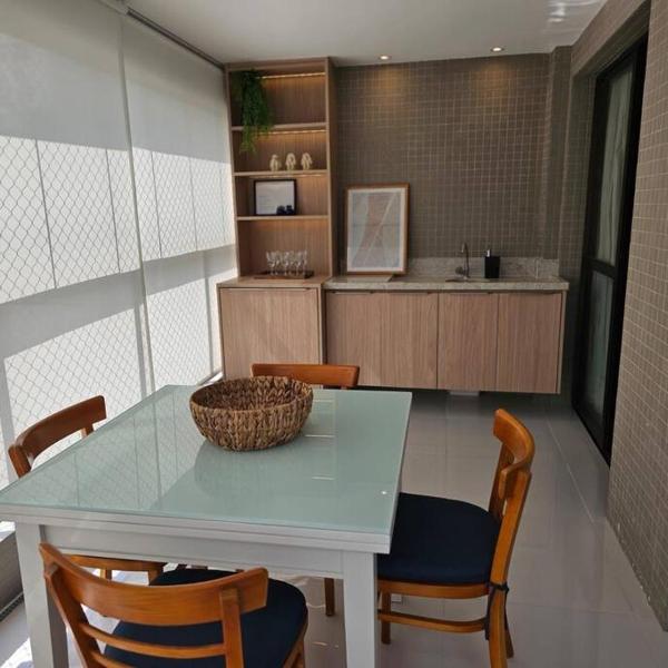 Quarto e sala em Ondina, Salvador, Bahia, decorado