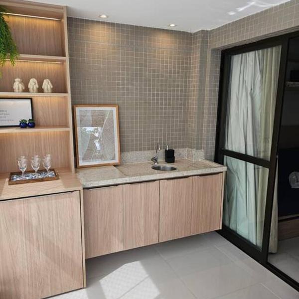 Quarto e sala em Ondina, Salvador, Bahia, decorado - Foto 5