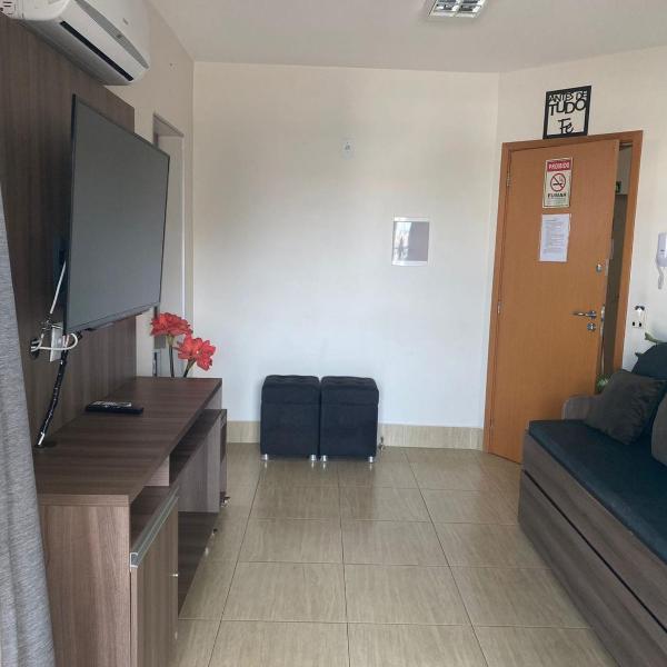 Apartamento confortável em caldas novas com espaço aquático, 6 piscinas , 3 hidromassagem , Bar e Restaurante , Sauna , espaço kids