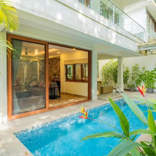 ELIVAAS Signature 3 BHK Pool & Bar - Villa Judiline, viešbutis mieste Goa