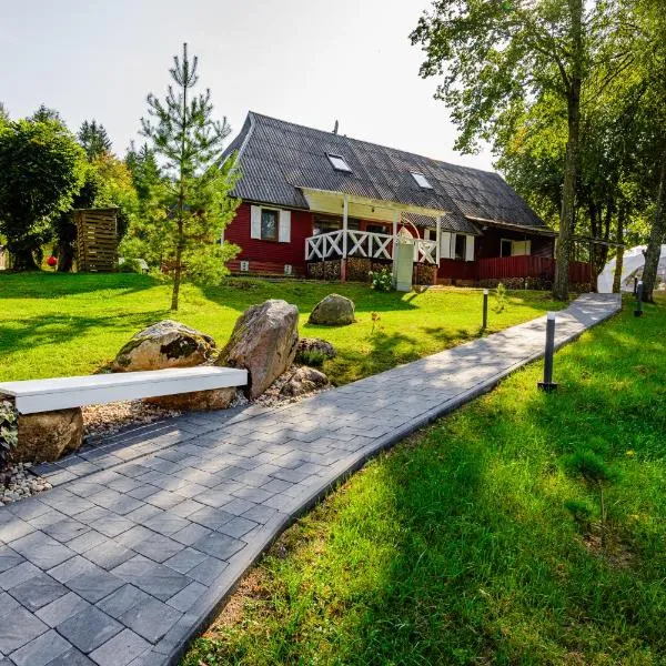 Namas su vaizdu į ežerą "Giliaus Nendrė", hotel in Tytuvėnai