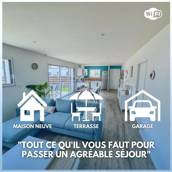L'Évasion Colorée - Maison Vive et Moderne, hotel em Mouilleron-le-Captif