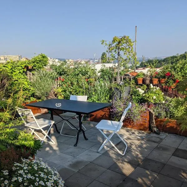 Guestrooms, rooftop with garden, spacious living room, character and fireplace, מלון בפראג