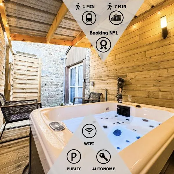 Suite romantique JACUZZI privatif chauffé à 37 GARE, hotel in Guingamp