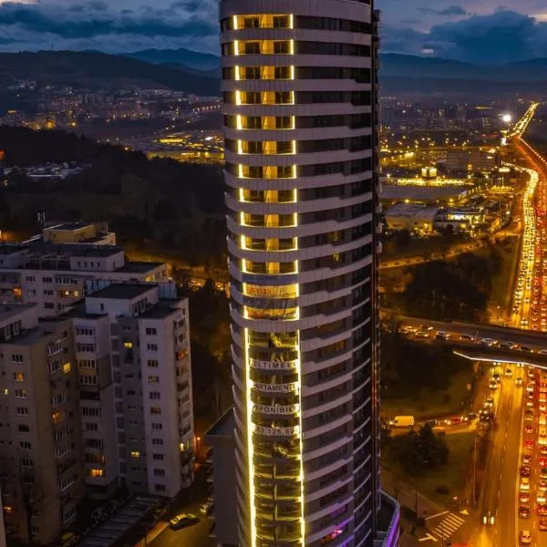 SaDim Lux Apartment City Tower 14-18th floor, hotel in Cluj-Napoca