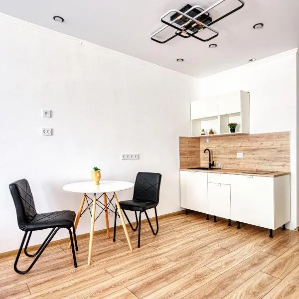 1 комнатная студия Халык Арена 4Б, hotell sihtkohas (( Malaya Stantsiya ))