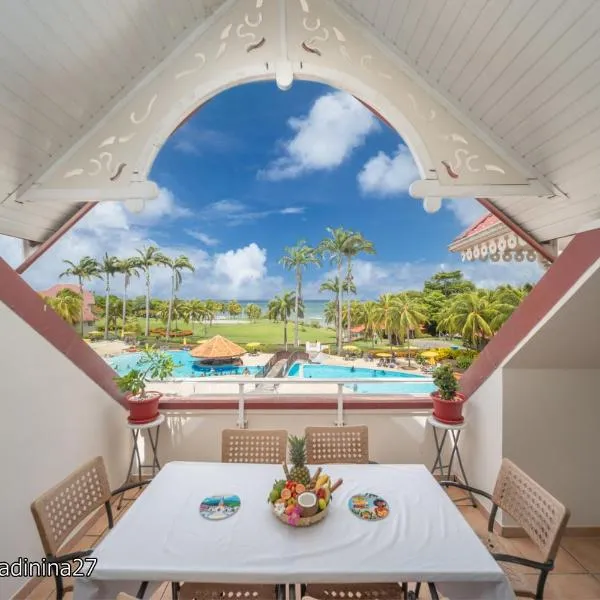 Appartement Madinina 6 personnes vue sur mer dans village vacances, hotel a Sainte-Luce