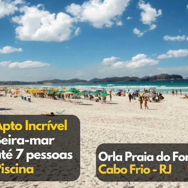 Lindo Apt orla praia do Forte Vista Mar Cabo Frio