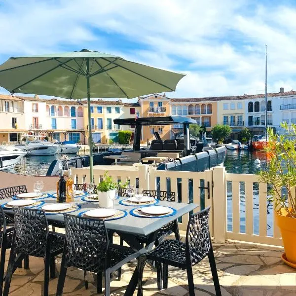 Maison de pêcheur Strelitzia amarrage 3,8m par 16m, hotel v destinácii Grimaud